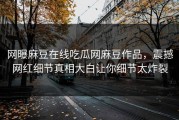 网曝麻豆在线吃瓜网麻豆作品，震撼网红细节真相大白让你细节太炸裂