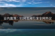 业内震荡：91网丑闻引发全网热议